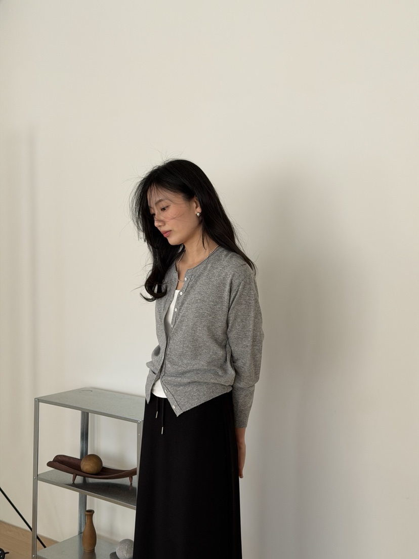 AMY GRACE-A東大門代購女士新品26春夏推薦針織衫開襟衫AMY GRACE-A針織衫