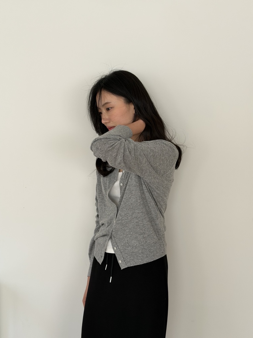 AMY GRACE-A東大門代購女士新品26春夏推薦針織衫開襟衫AMY GRACE-A針織衫