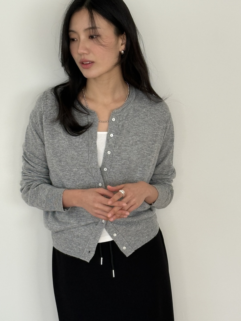 AMY GRACE-A東大門代購女士新品26春夏推薦針織衫開襟衫AMY GRACE-A針織衫