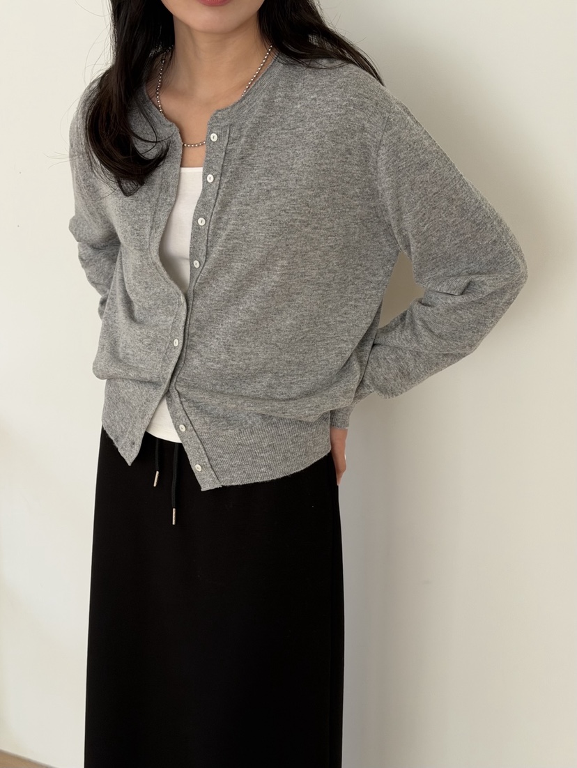 AMY GRACE-A東大門代購女士新品26春夏推薦針織衫開襟衫AMY GRACE-A針織衫