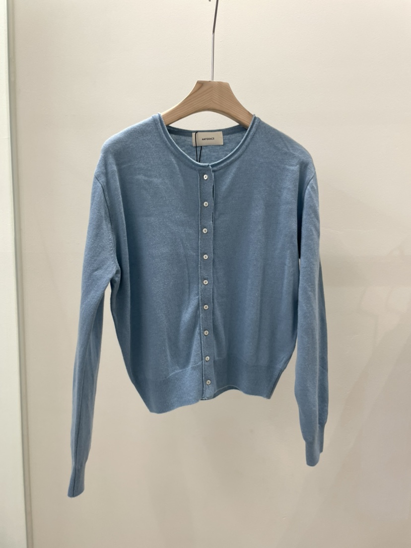 AMY GRACE-A東大門代購女士新品26春夏推薦針織衫開襟衫AMY GRACE-A針織衫圖色1