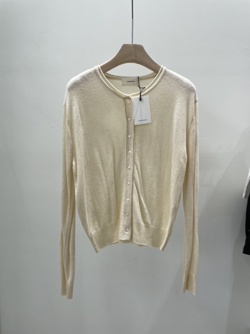 AMY GRACE-A東大門代購女士新品26春夏推薦針織衫開襟衫AMY GRACE-A針織衫圖色2