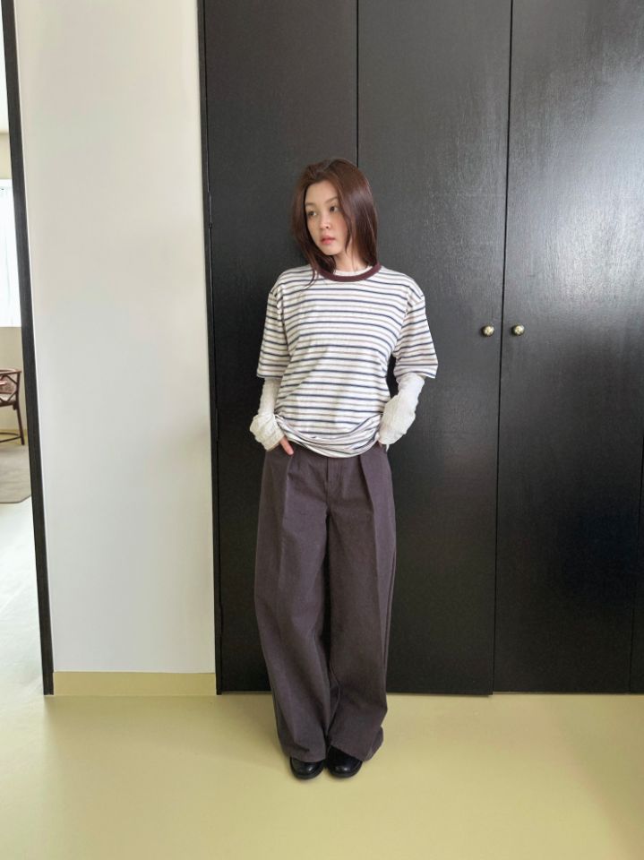 MARE韓國直郵女裝新款人氣26春夏職業熱賣長袖T恤不含內搭MARE長袖T恤