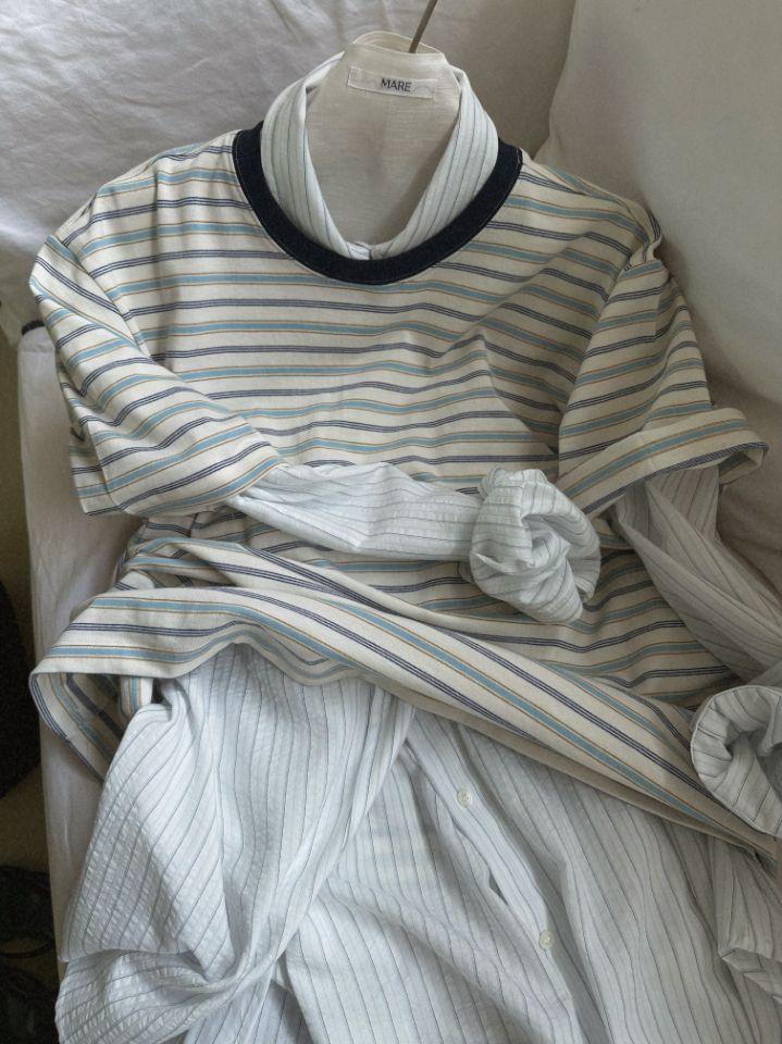 MARE韓國直郵女裝新款人氣26春夏職業熱賣長袖T恤不含內搭MARE長袖T恤圖色2