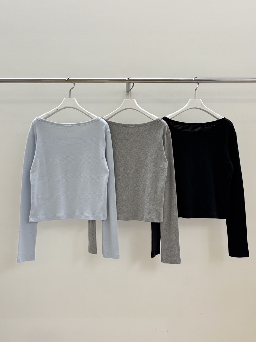 PEBBLE韓國代購女士新品真品人氣26春夏休閑熱賣長袖T恤紐扣PEBBLE長袖T恤