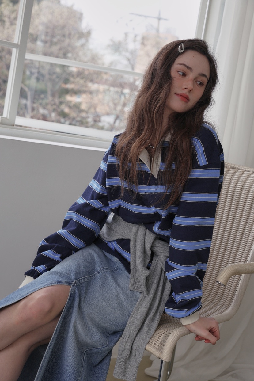 MURMUR東大門代購女裝新品休閑時尚推薦職業人氣真品長袖T恤MURMUR長袖T恤