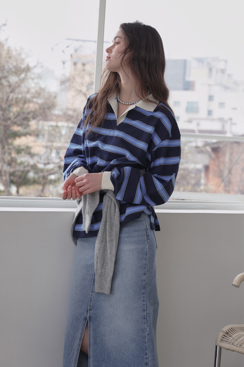 MURMUR東大門代購女裝新品休閑時尚推薦職業人氣真品長袖T恤MURMUR長袖T恤