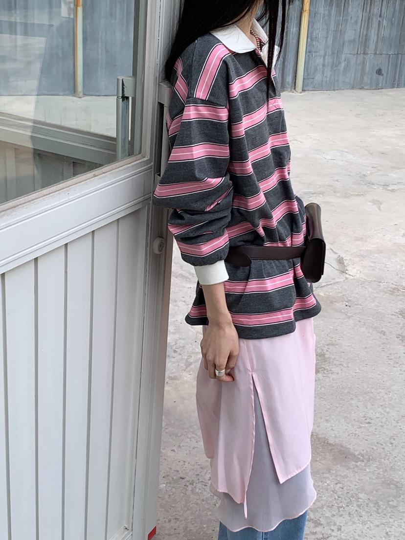 MURMUR東大門代購女裝新品休閑時尚推薦職業人氣真品長袖T恤MURMUR長袖T恤