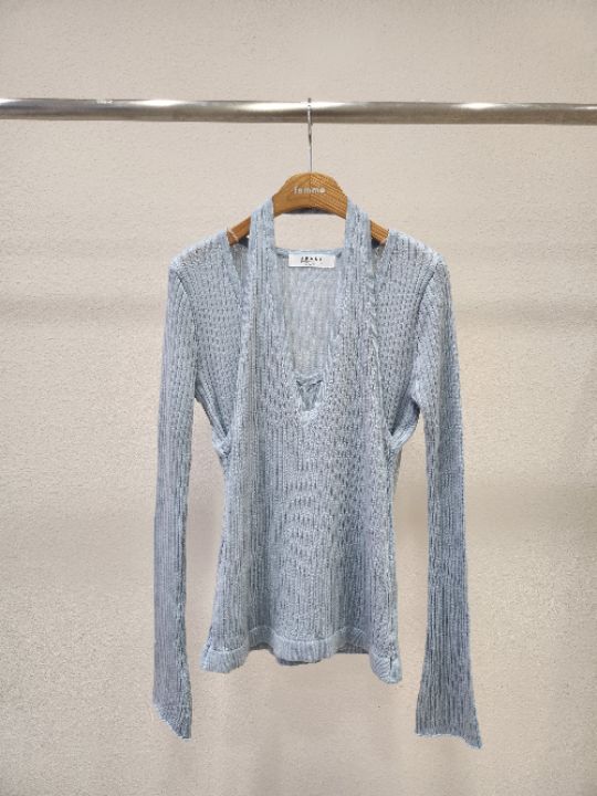 FEMME東大門實拍女裝新款推薦真品26春夏職業休閑熱賣針織衫FEMME針織衫圖色2
