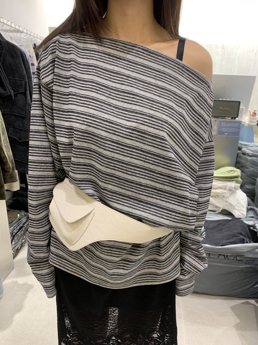 EYEL東大門代購女士新款人氣推薦熱賣職業26春夏長袖T恤條紋EYEL長袖T恤圖色3