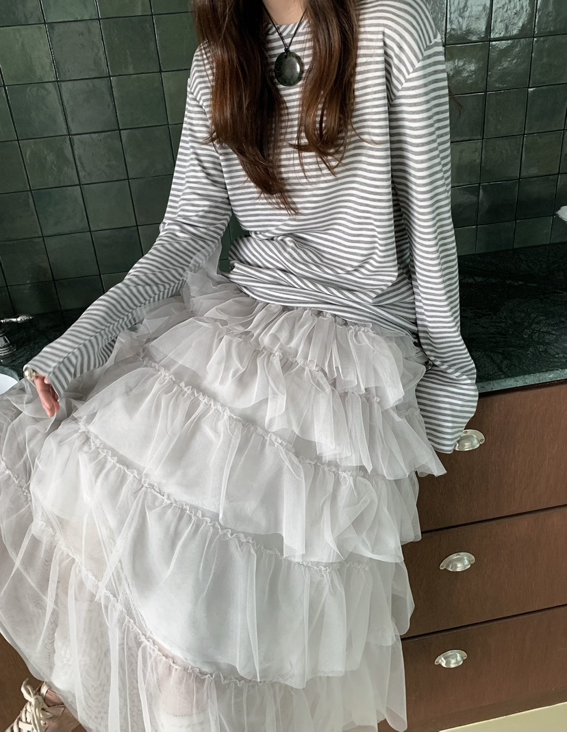 PEBBLE東大門代購女裝新品休閑真品熱賣時尚26春夏長袖T恤天絲PEBBLE長袖T恤