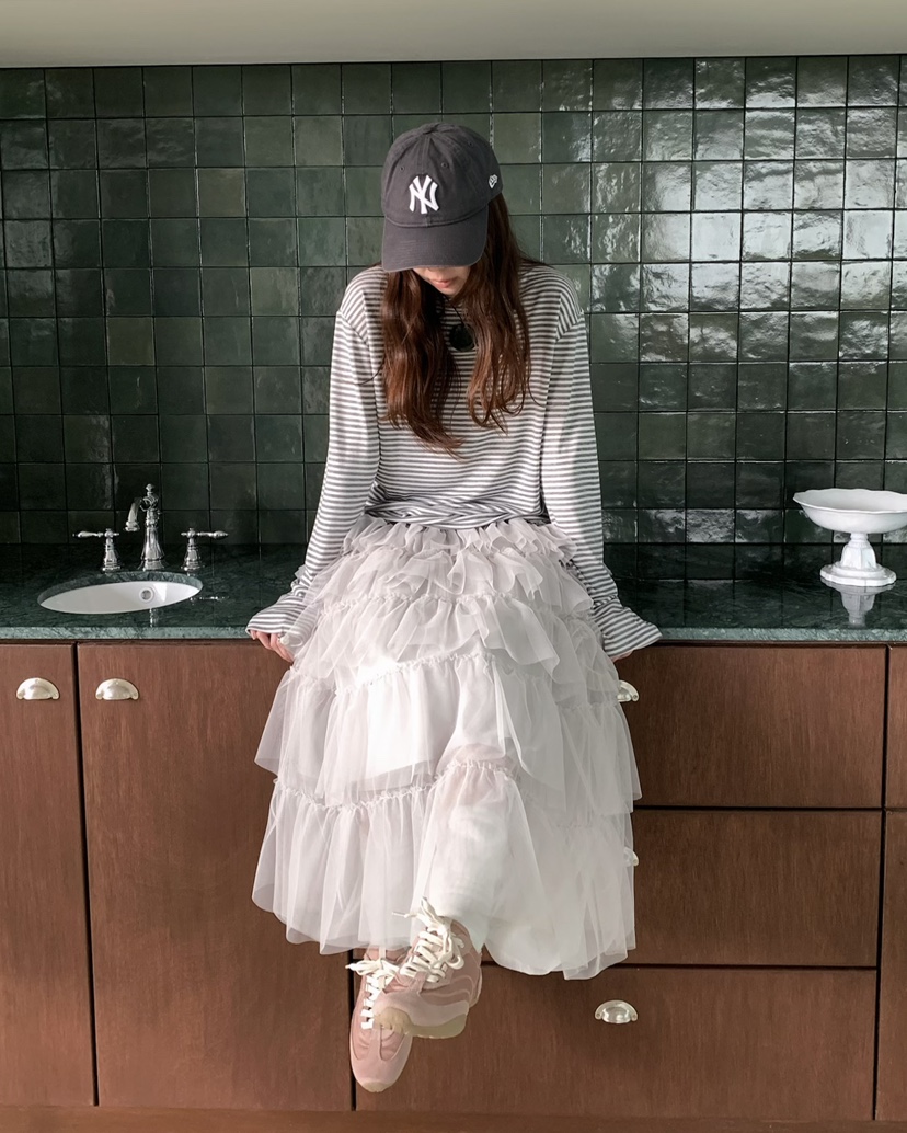 PEBBLE東大門代購女裝新品休閑真品熱賣時尚26春夏長袖T恤天絲PEBBLE長袖T恤