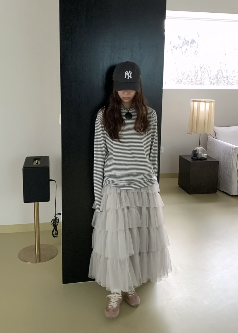 PEBBLE東大門代購女裝新品休閑真品熱賣時尚26春夏長袖T恤天絲PEBBLE長袖T恤