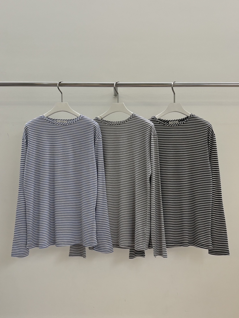 PEBBLE東大門代購女裝新品休閑真品熱賣時尚26春夏長袖T恤天絲PEBBLE長袖T恤