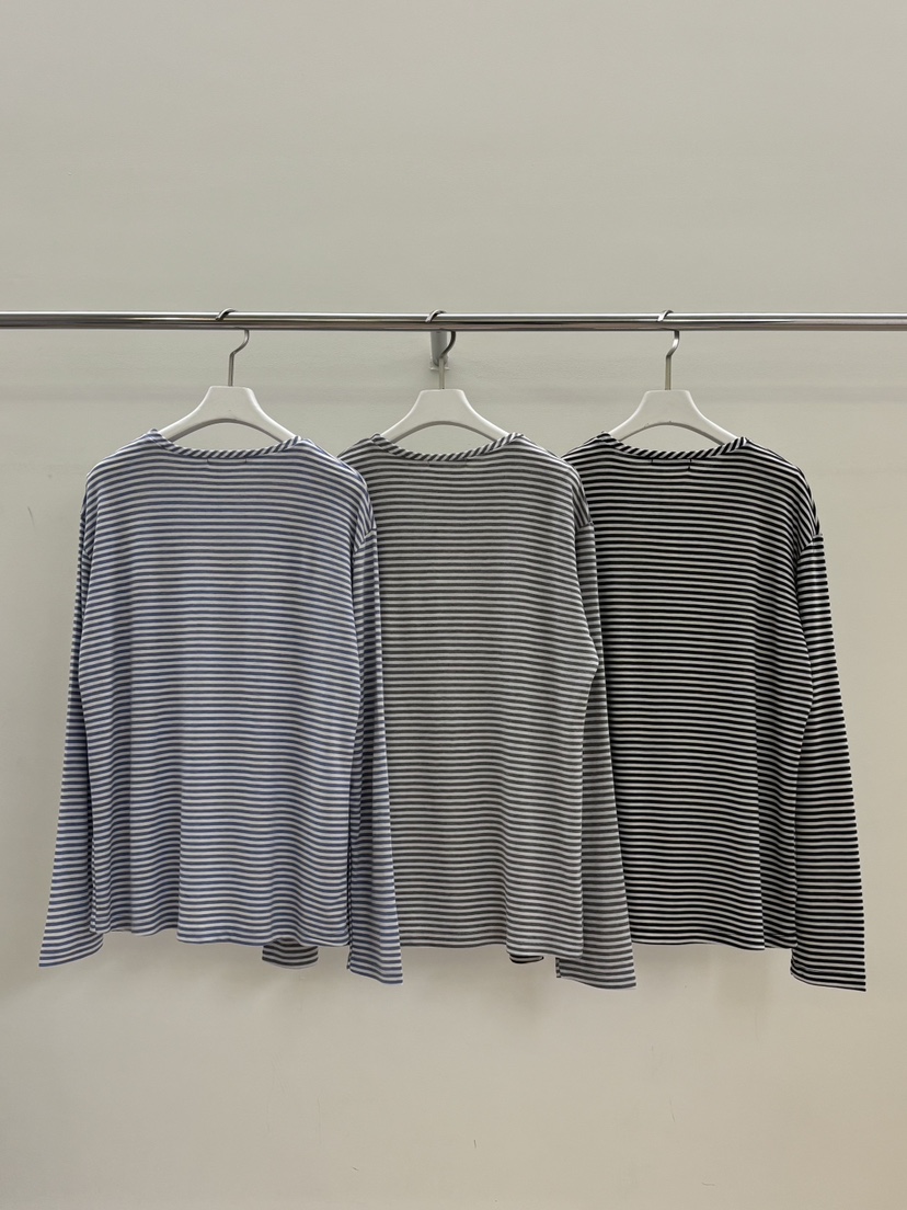 PEBBLE東大門代購女裝新品休閑真品熱賣時尚26春夏長袖T恤天絲PEBBLE長袖T恤