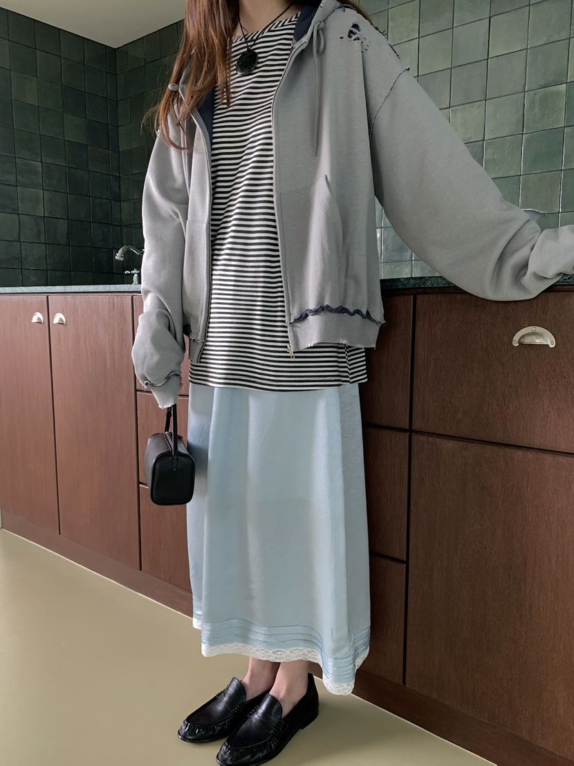 PEBBLE東大門實拍女裝新款時尚人氣推薦真品夾克連帽拉鏈衫PEBBLE夾克