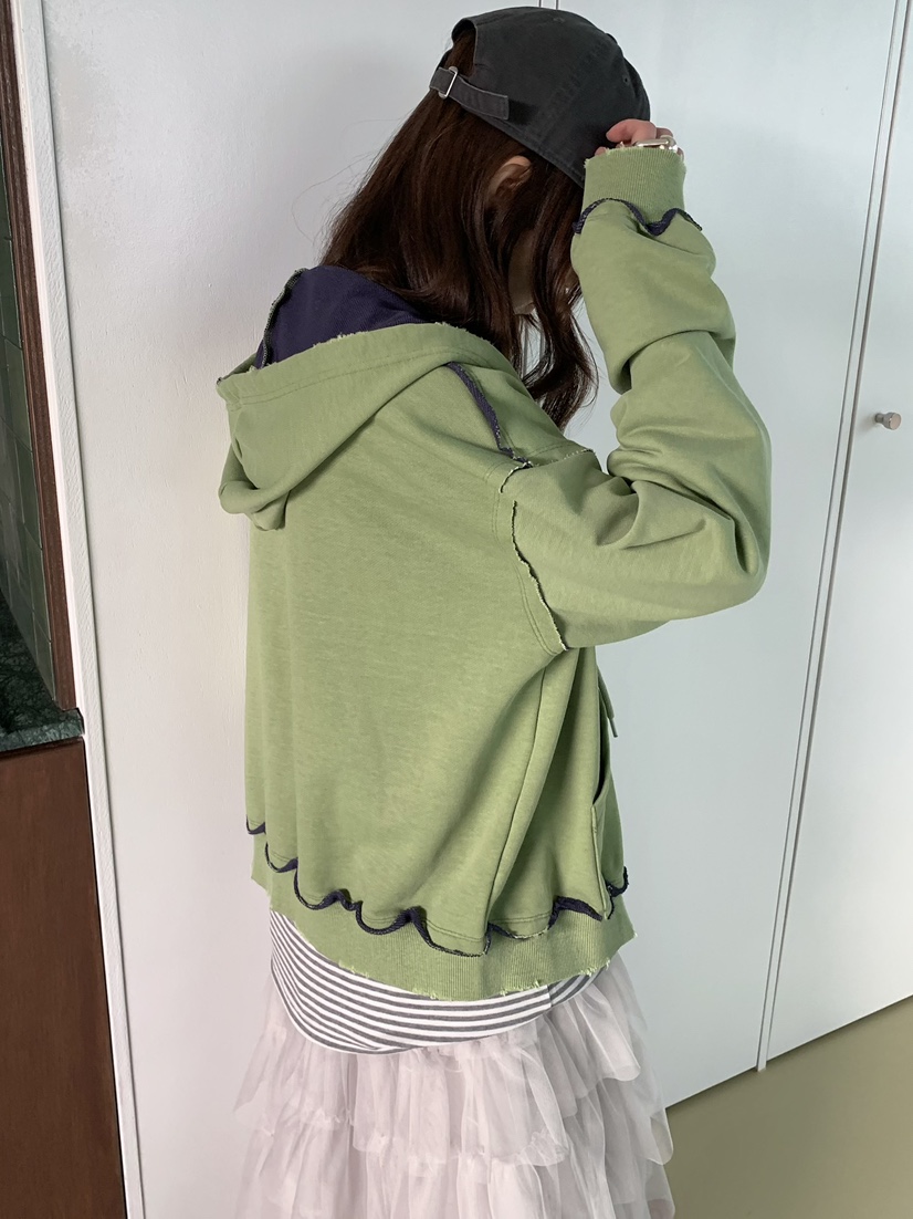 PEBBLE東大門實拍女裝新款時尚人氣推薦真品夾克連帽拉鏈衫PEBBLE夾克