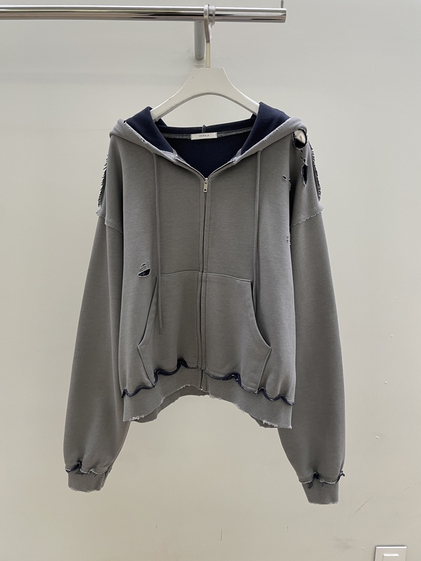 PEBBLE東大門實拍女裝新款時尚人氣推薦真品夾克連帽拉鏈衫PEBBLE夾克圖色1