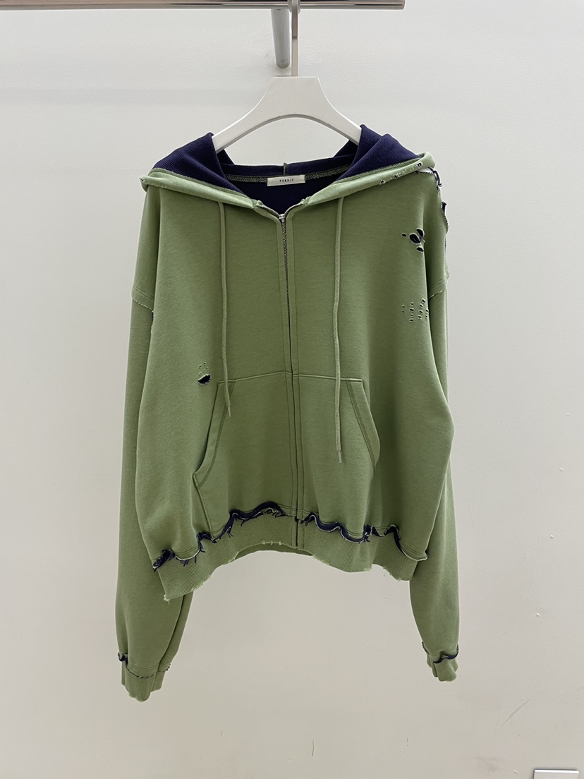 PEBBLE東大門實拍女裝新款時尚人氣推薦真品夾克連帽拉鏈衫PEBBLE夾克圖色2