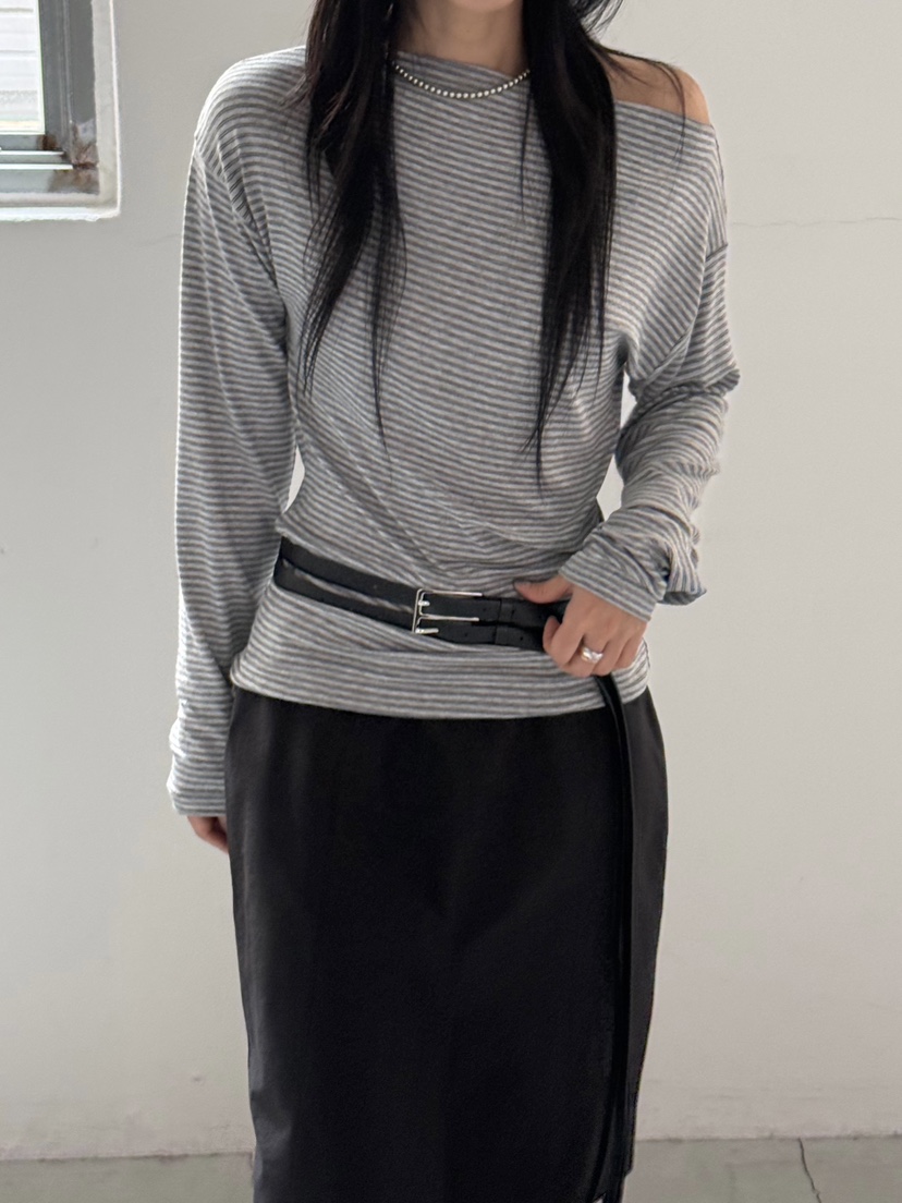 TAUPE韓國代購女裝新款人氣26春夏熱賣休閑時尚真品長袖T恤TAUPE長袖T恤