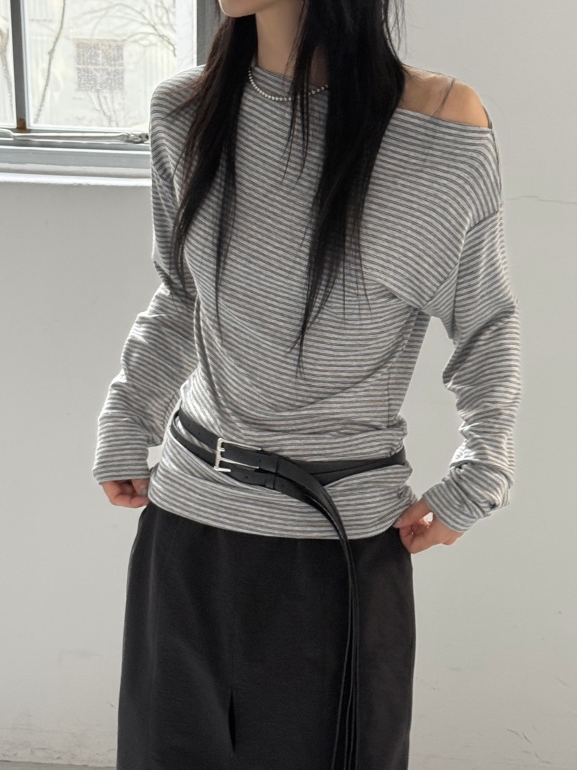 TAUPE韓國代購女裝新款人氣26春夏熱賣休閑時尚真品長袖T恤TAUPE長袖T恤