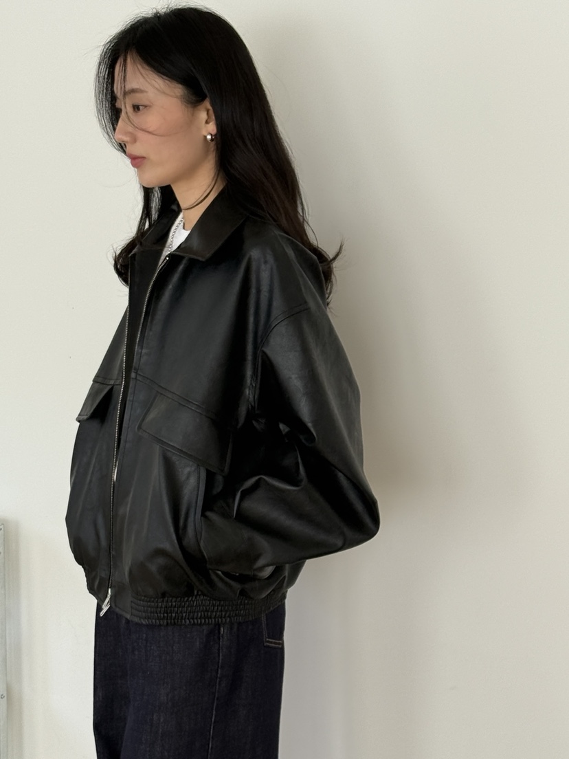 AMY GRACE-A東大門實拍女士新款熱賣真品人氣職業夾克皮革AMY GRACE-A夾克