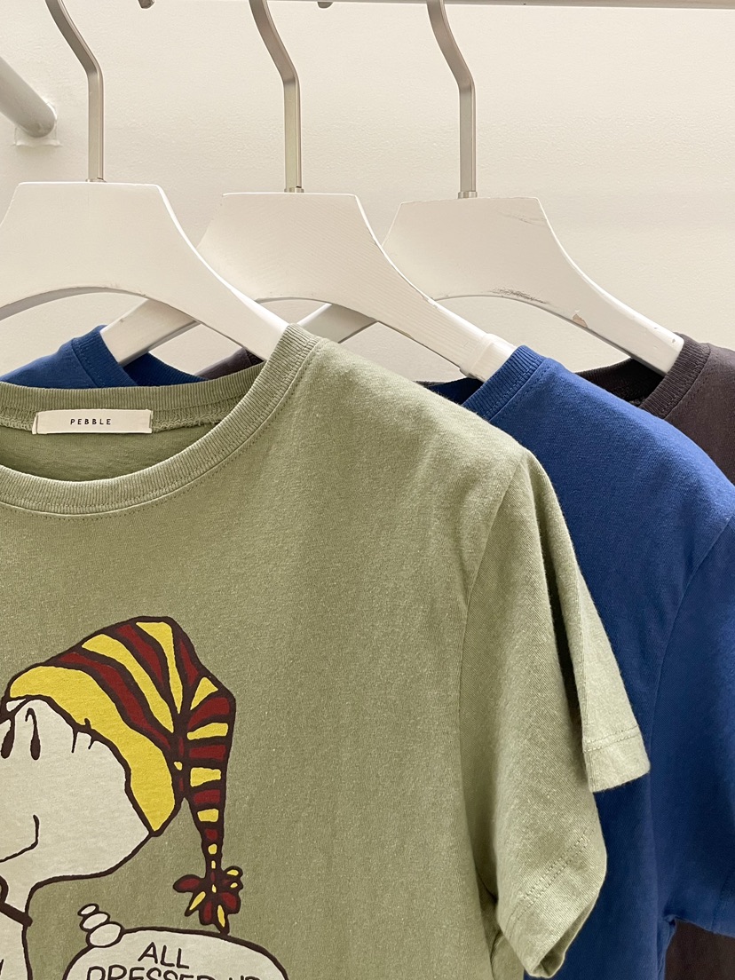 PEBBLE東大門實拍女士新款人氣休閑時尚26春夏熱賣真品T恤PEBBLET恤