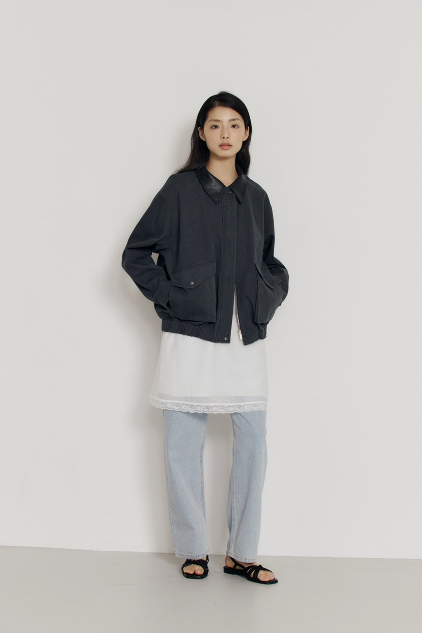 AMY GRACE-A韓國直郵女士新品時尚真品職業熱賣夾克皮革AMY GRACE-A夾克