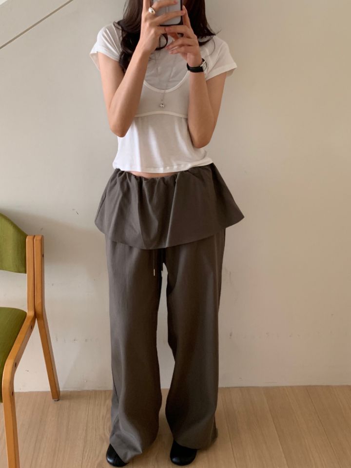 KOMOREBI韓國代購女士新款職業休閑真品時尚人氣熱賣休閑褲KOMOREBI休閑褲