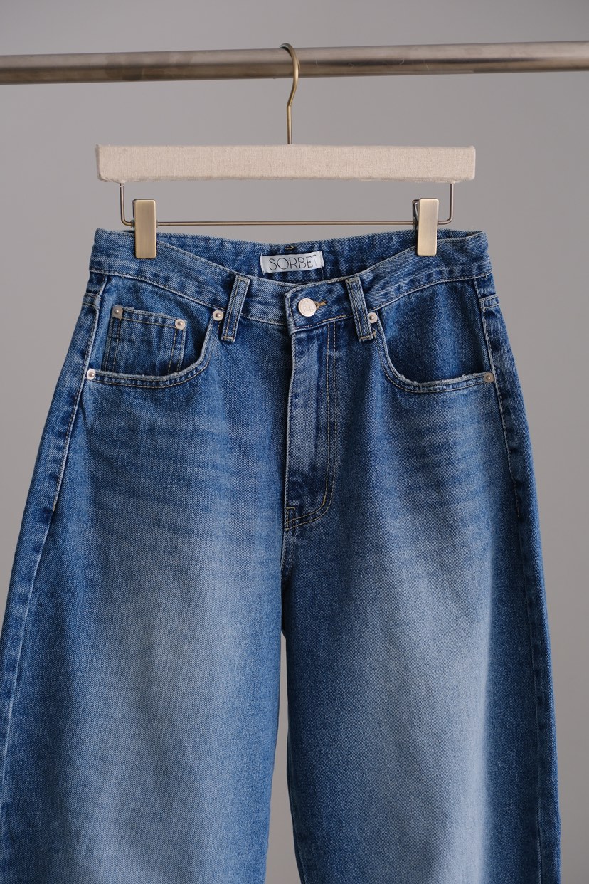 SORBET/FLAT WHITE韓國直郵女裝新款熱賣推薦職業牛仔褲SORBET/FLAT WHITE牛仔褲