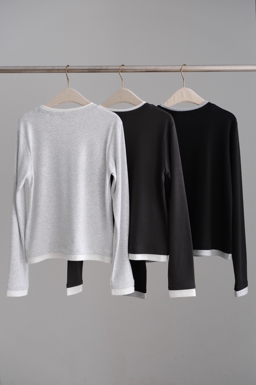 SORBET/FLAT WHITE韓國代購女士新款職業人氣休閑長袖T恤SORBET/FLAT WHITE長袖T恤