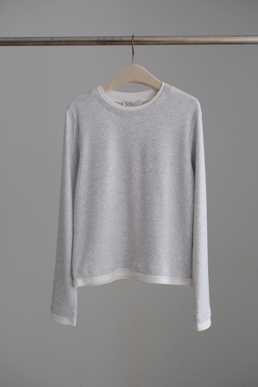 SORBET/FLAT WHITE韓國代購女士新款職業人氣休閑長袖T恤SORBET/FLAT WHITE長袖T恤圖色2