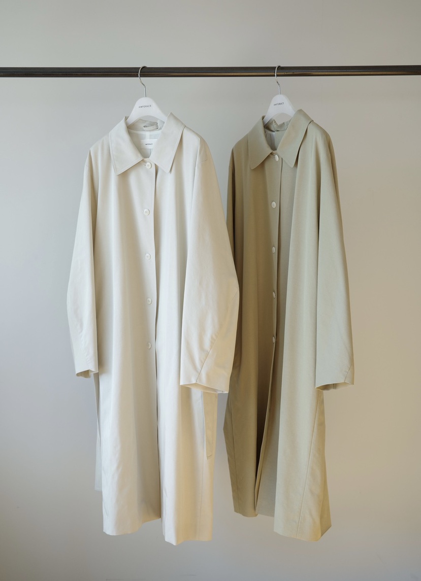 AMY GRACE-A東大門代購女士新款26春夏中長款大衣含腰帶AMY GRACE-A中長款大衣