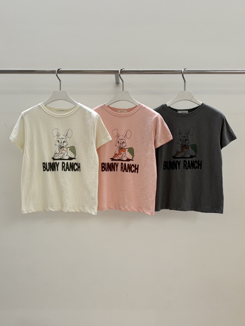 PEBBLE東大門直郵女裝新品人氣真品休閑熱賣時尚職業T恤兔子PEBBLET恤