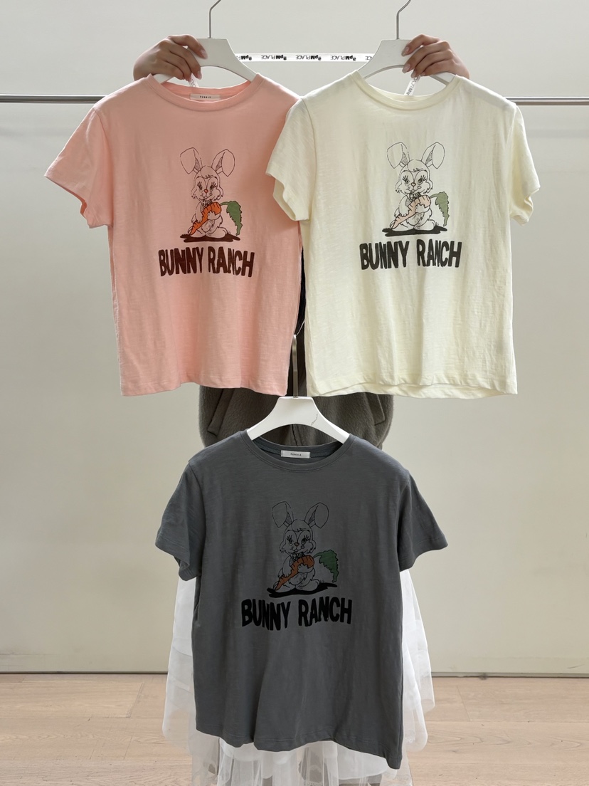 PEBBLE東大門直郵女裝新品人氣真品休閑熱賣時尚職業T恤兔子PEBBLET恤