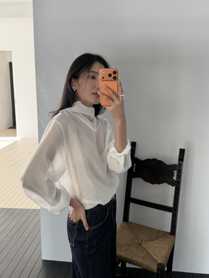 AMY GRACE-A東大門實拍女裝新款時尚熱賣休閑襯衫蕾絲衫AMY GRACE-A襯衫/蕾絲衫