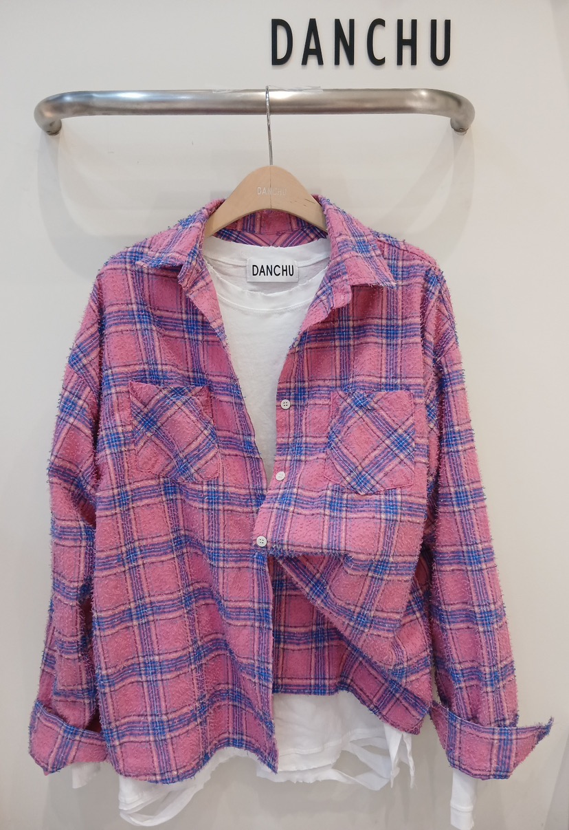 DANCHU韓國代購女士新品26春夏真品休閑襯衫蕾絲衫不含內搭DANCHU襯衫/蕾絲衫圖色1