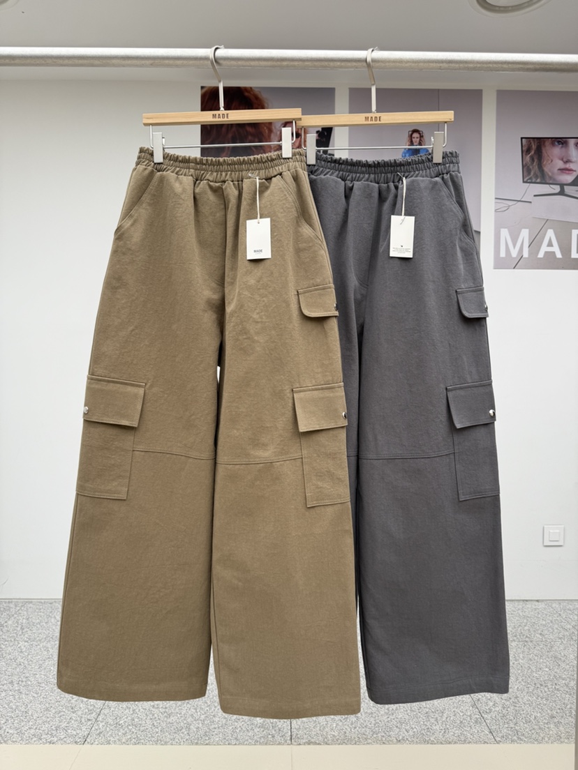 MADE-P韓國代購女裝新品真品職業26春夏休閑時尚熱賣休閑褲MADE-P休閑褲