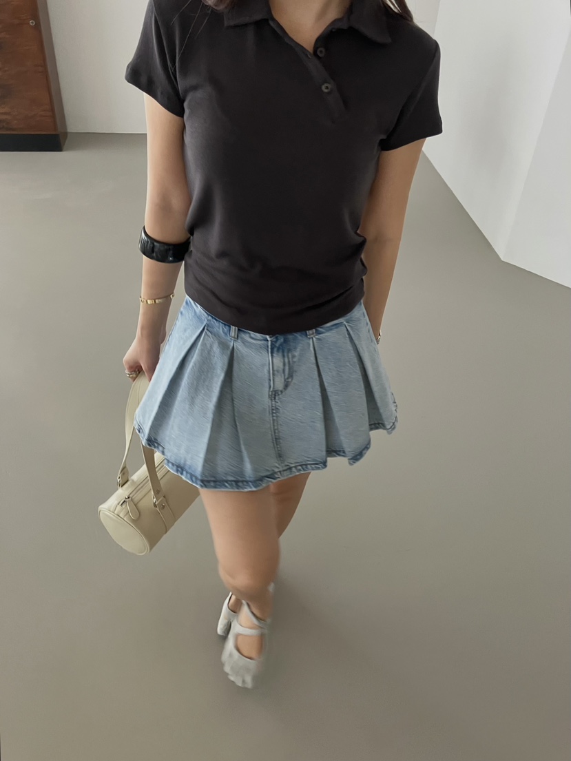 MADE-P東大門實拍女士新品26春夏真品休閑時尚熱賣推薦短裙MADE-P短裙