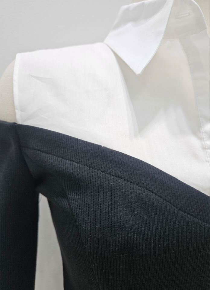 HIGH HEELS韓國直郵女裝新款真品時尚人氣職業襯衫蕾絲衫HIGH HEELS襯衫/蕾絲衫