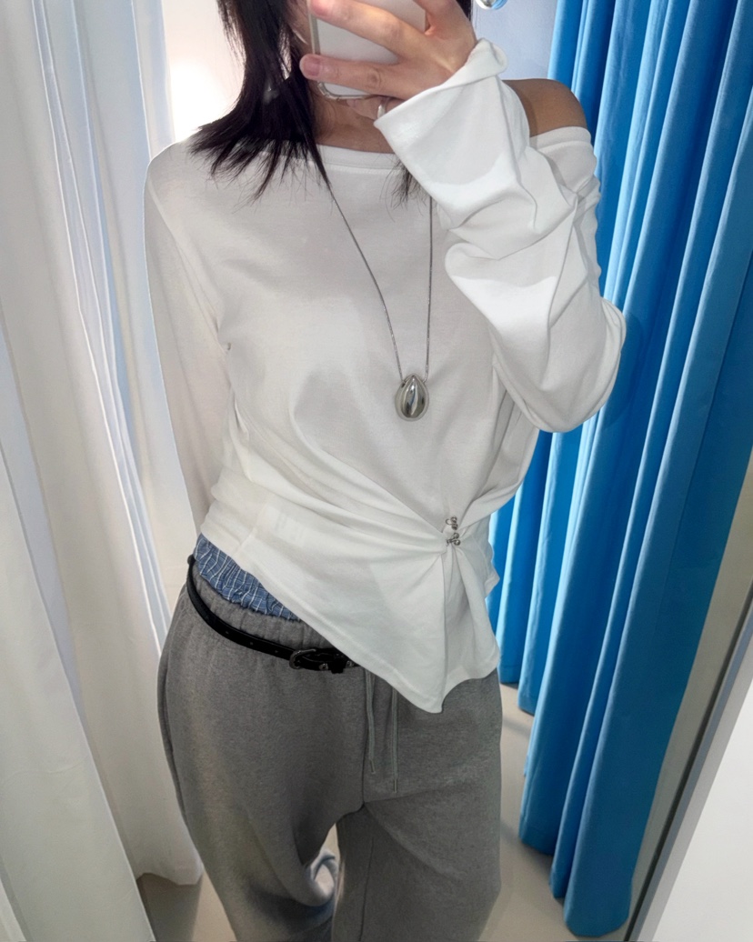 AWESOMESAUCE東大門實拍女裝新品26春夏時尚推薦休閑長袖T恤AWESOME SAUCE長袖T恤