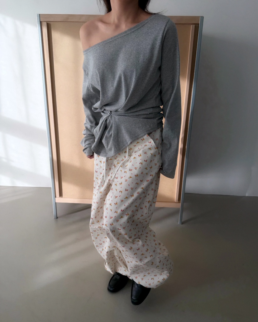 AWESOMESAUCE東大門實拍女裝新品26春夏時尚推薦休閑長袖T恤AWESOME SAUCE長袖T恤