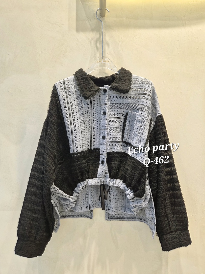 ECHOPARTY韓國直郵女裝新品人氣職業熱賣推薦26春夏襯衫蕾絲衫ECHOPARTY襯衫/蕾絲衫圖色2