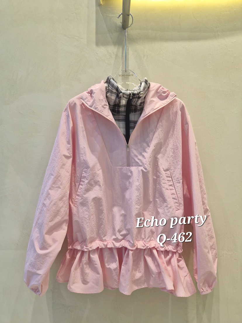 ECHOPARTY韓國代購女裝新品休閑職業時尚人氣衛衣高領雙層ECHOPARTY衛衣圖色1