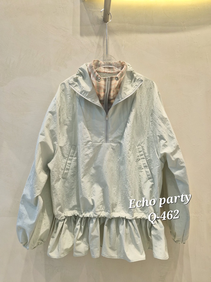 ECHOPARTY韓國代購女裝新品休閑職業時尚人氣衛衣高領雙層ECHOPARTY衛衣圖色2