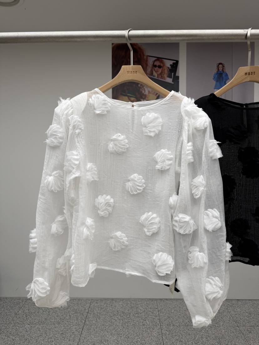 MADE-P東大門代購女士新款人氣職業休閑熱賣時尚襯衫蕾絲衫MADE-P襯衫/蕾絲衫圖色1