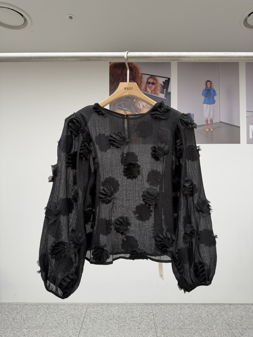 MADE-P東大門代購女士新款人氣職業休閑熱賣時尚襯衫蕾絲衫MADE-P襯衫/蕾絲衫圖色2