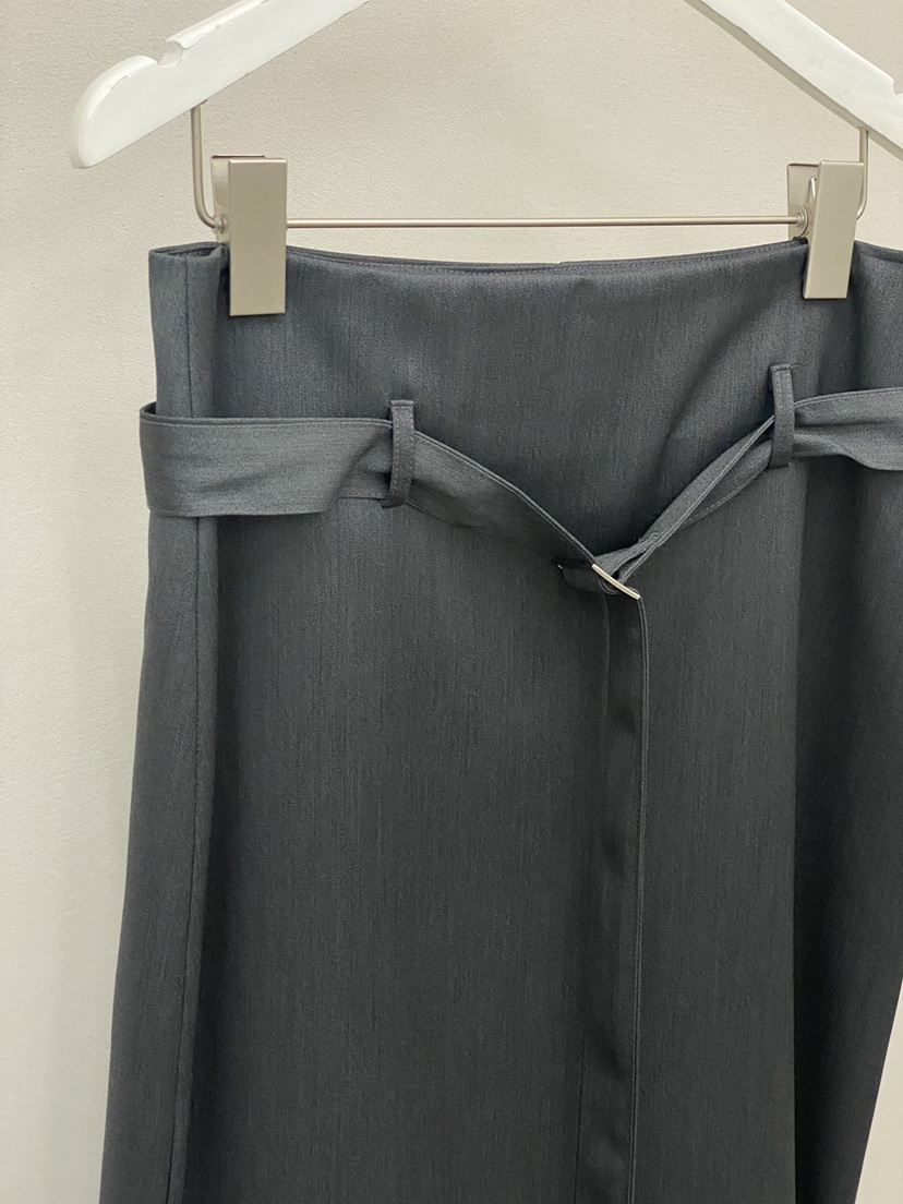 MUCH MORE/JACKPOT東大門直郵女士新款休閑職業長裙含腰帶MUCH MORE/JACKPOT長裙