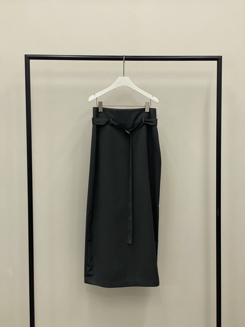 MUCH MORE/JACKPOT東大門直郵女士新款休閑職業長裙含腰帶MUCH MORE/JACKPOT長裙圖色3