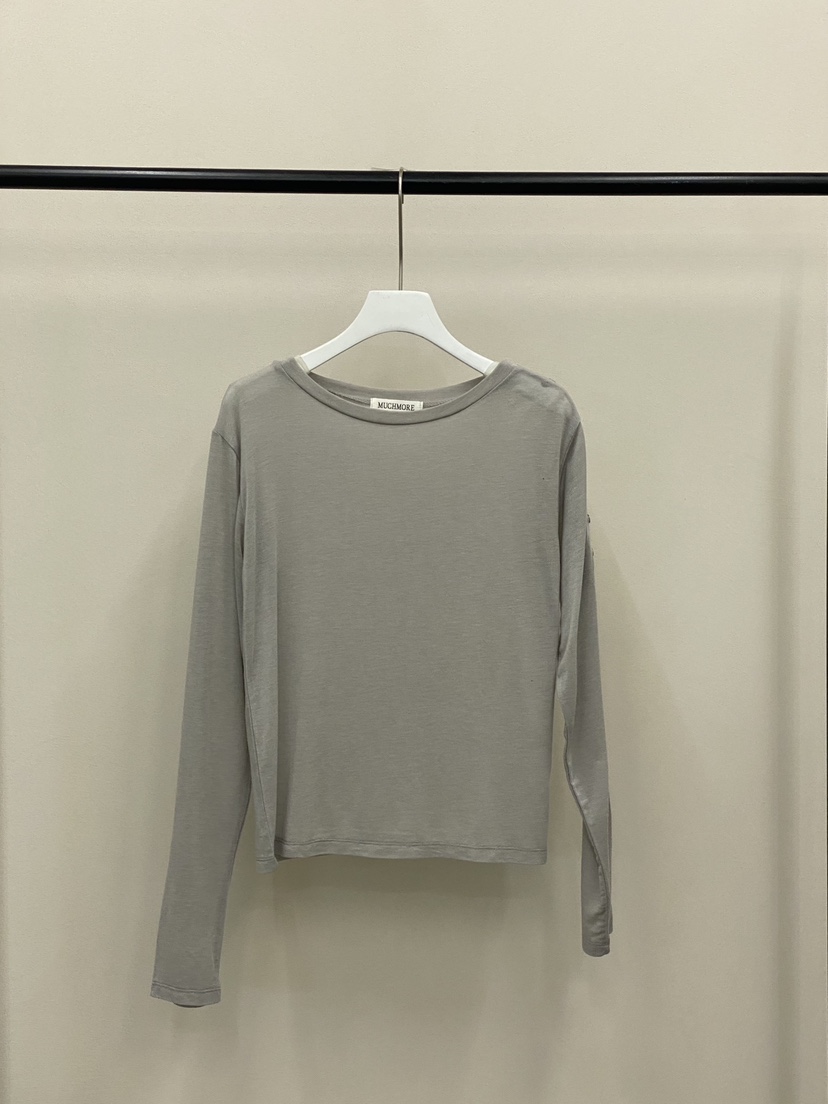 MUCH MORE/JACKPOT韓國代購女裝新品職業真品26春夏長袖T恤MUCH MORE/JACKPOT長袖T恤圖色2